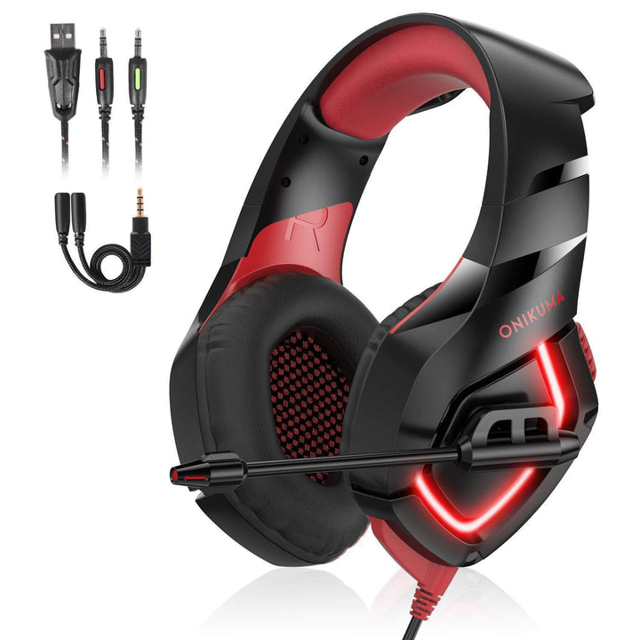 K1-B Gaming Headset with LED and Microphone