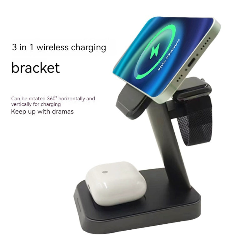 3-in-1 Vertical Wireless Charger for Phone and Watch