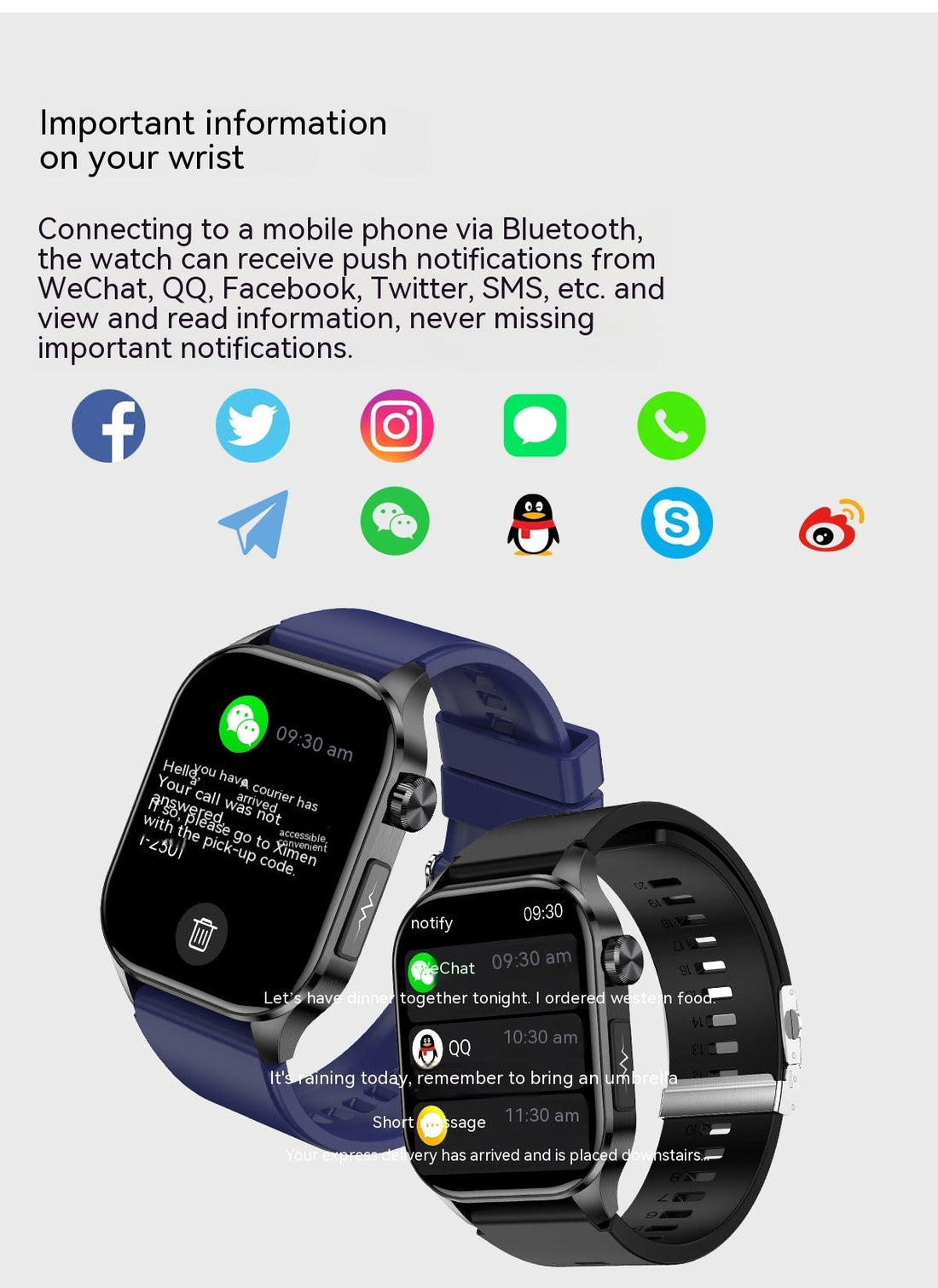 ET580 Smart Watch with Bluetooth Calling and Full Sports Functions