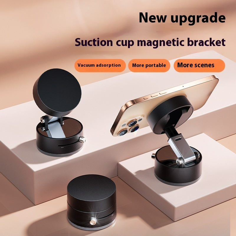 Foldable Magnetic Vacuum Car Phone Holder Foldable Suction Cup With Suction Cup