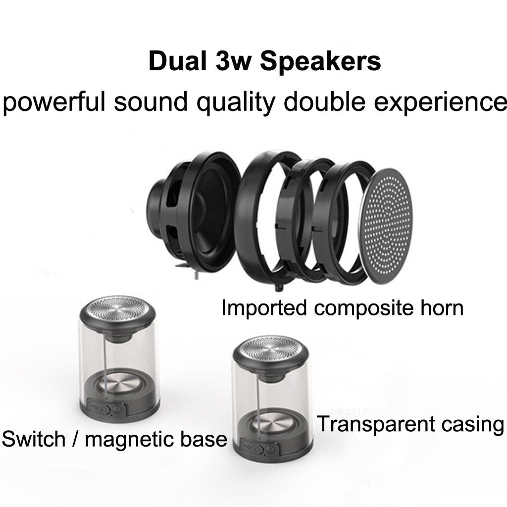 Magnetic Transparent Bluetooth Speaker