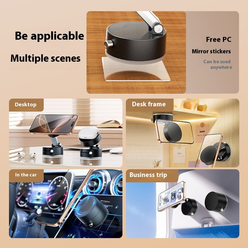 Foldable Magnetic Vacuum Car Phone Holder Foldable Suction Cup With Suction Cup