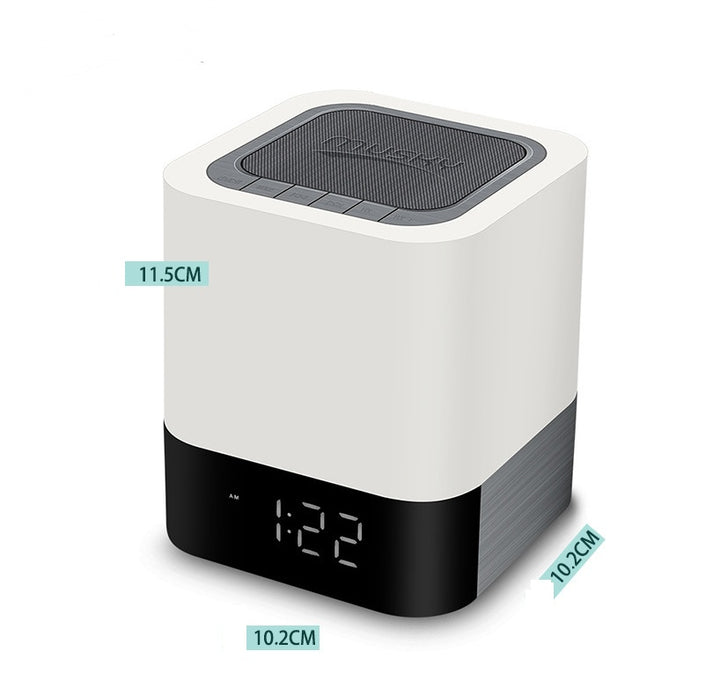 Bluetooth Speaker with LED Night Light and Alarm Clock