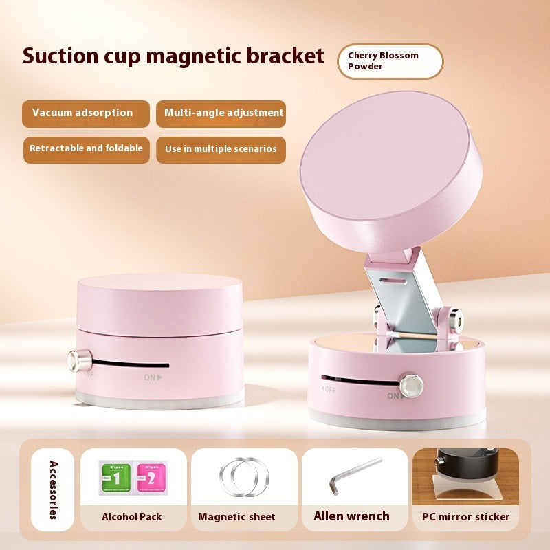 Foldable Magnetic Vacuum Car Phone Holder Foldable Suction Cup With Suction Cup
