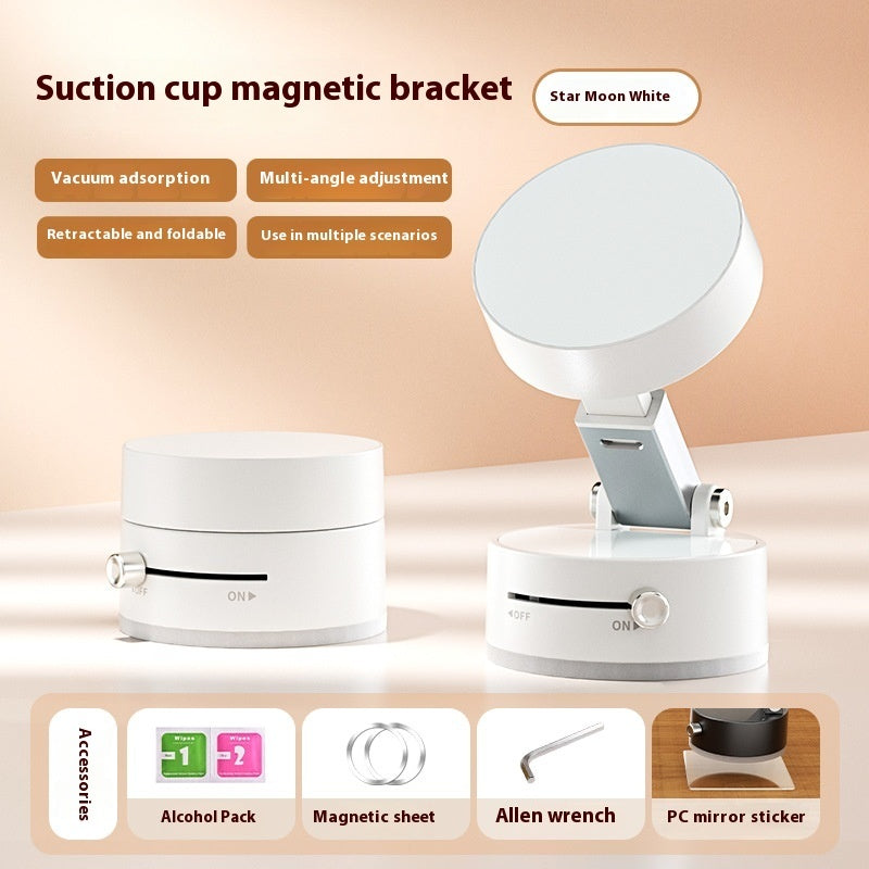 Foldable Magnetic Vacuum Car Phone Holder Foldable Suction Cup With Suction Cup