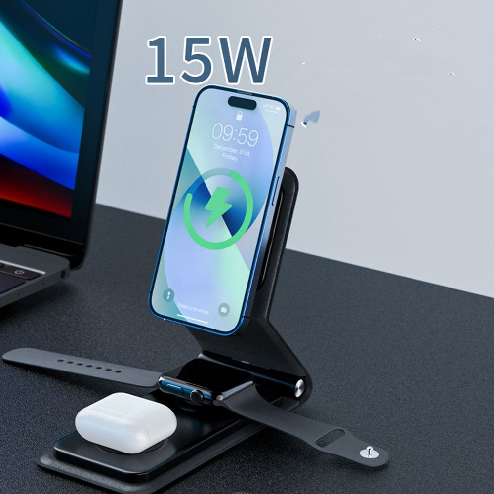 New 3-in-1 Folding Wireless Charger