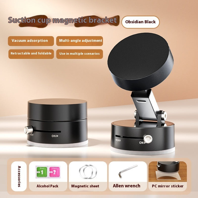 Foldable Magnetic Vacuum Car Phone Holder Foldable Suction Cup With Suction Cup